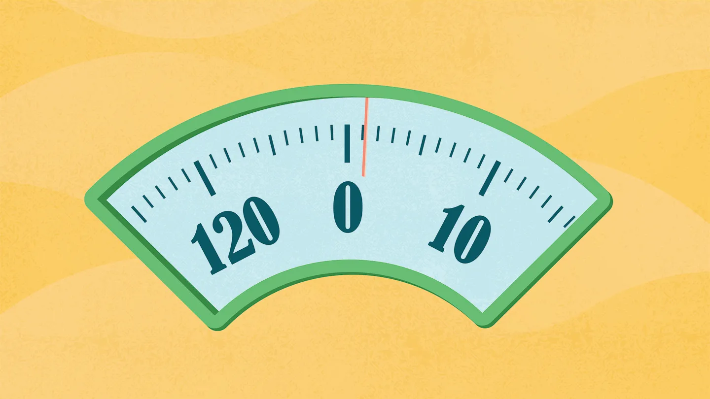 scale losing one pound