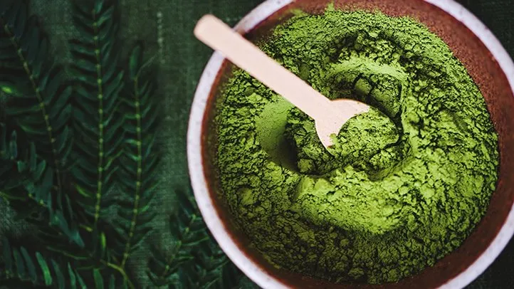 matcha powder, which has many health benefits