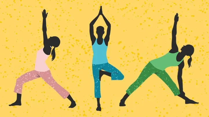 illustrations of yoga poses