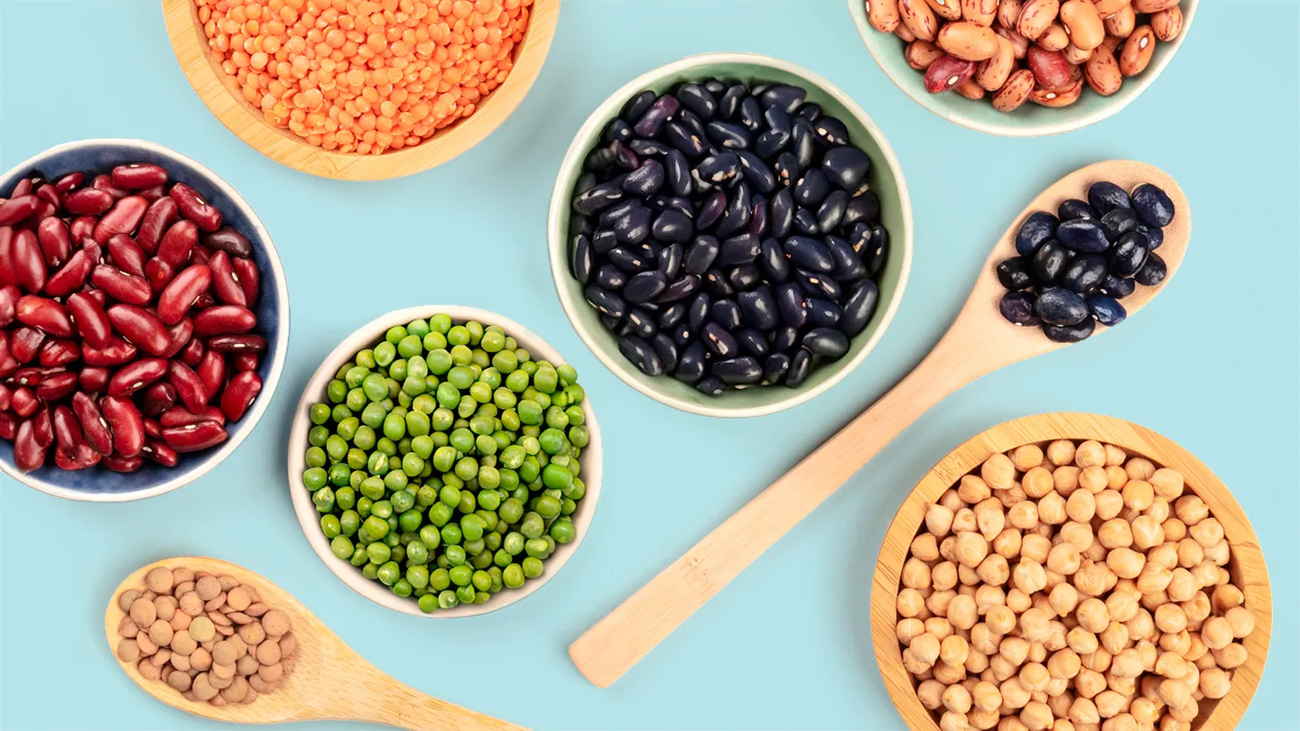 Red kidney pinto beans lentils chickpeas black beans peas