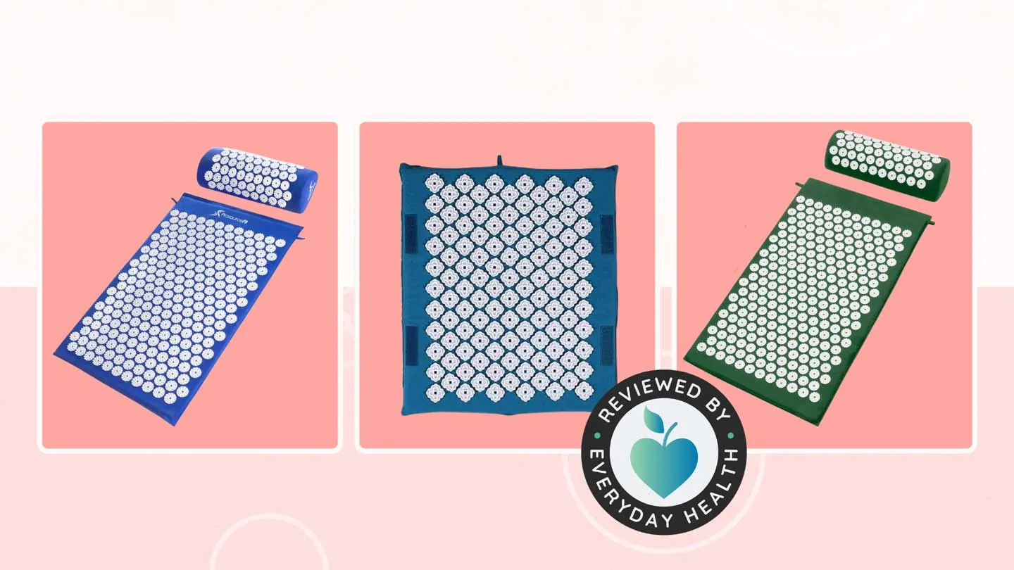 Three different accupressure mats