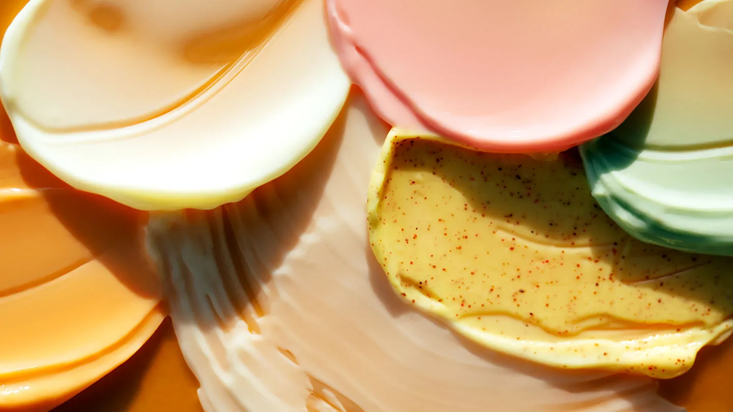 close-up different beauty creams