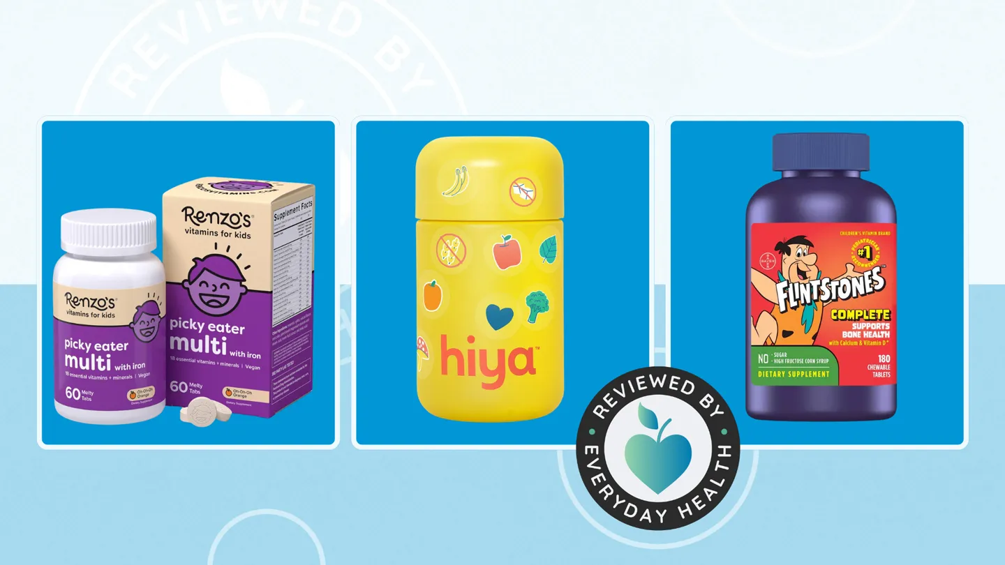 Different brands of children's multiviamins