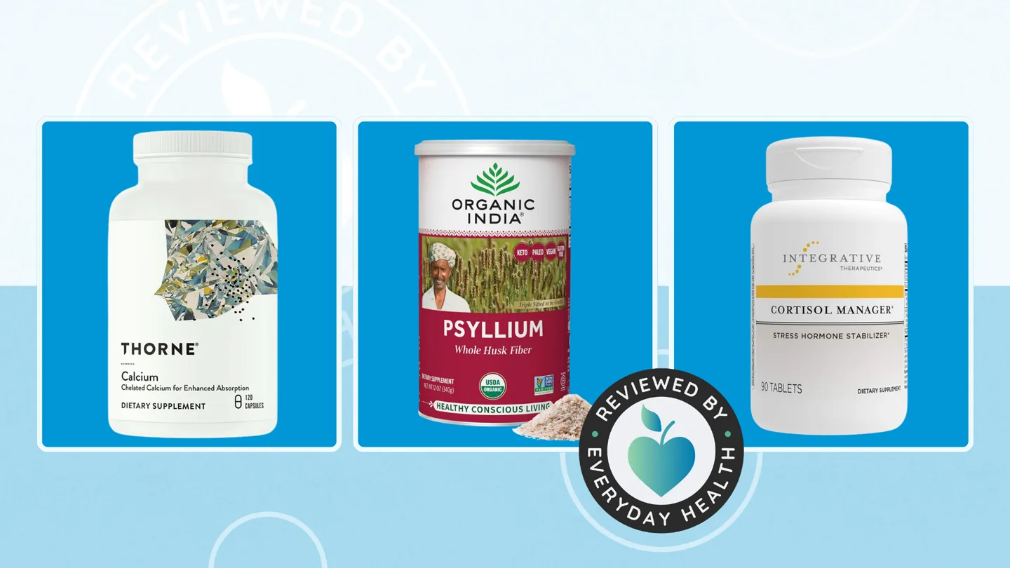Calcium, fiber, cortisol manager supplements