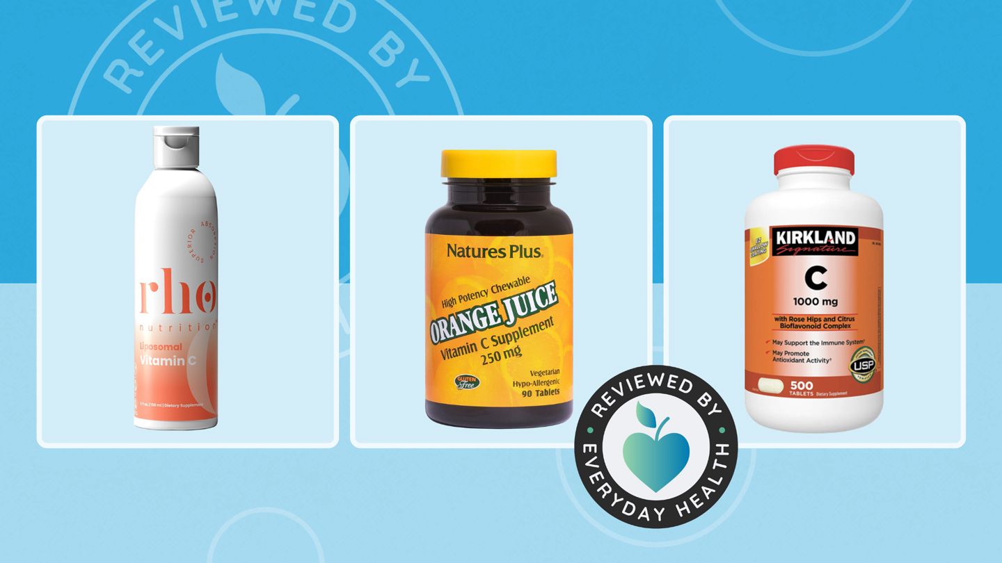 Three different brands of vitamin c