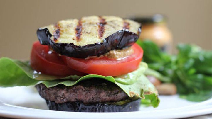 sliced eggplant buns from HipFoodieMom