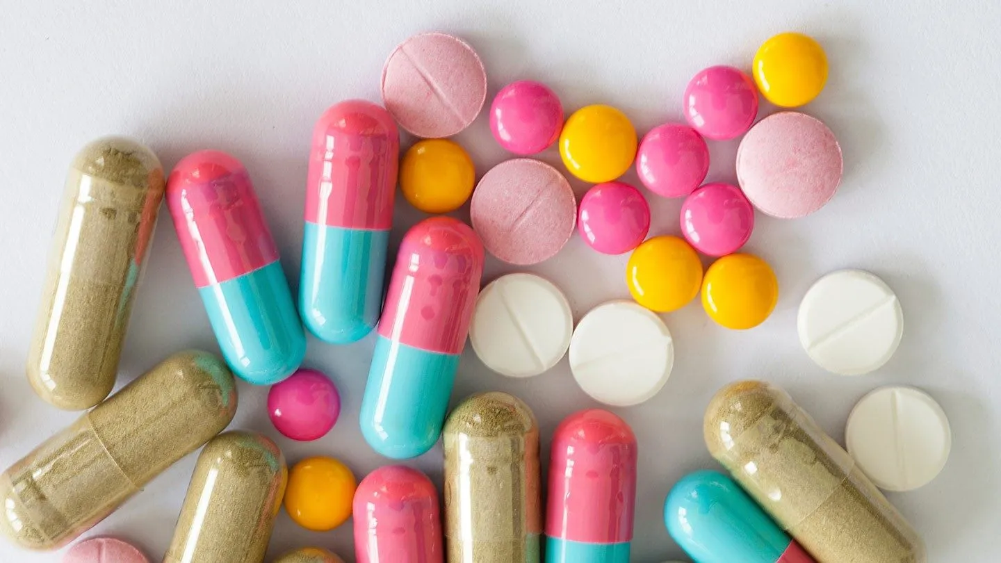 variety of supplement pills