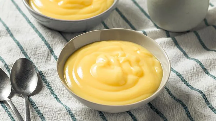 a bowl of pudding