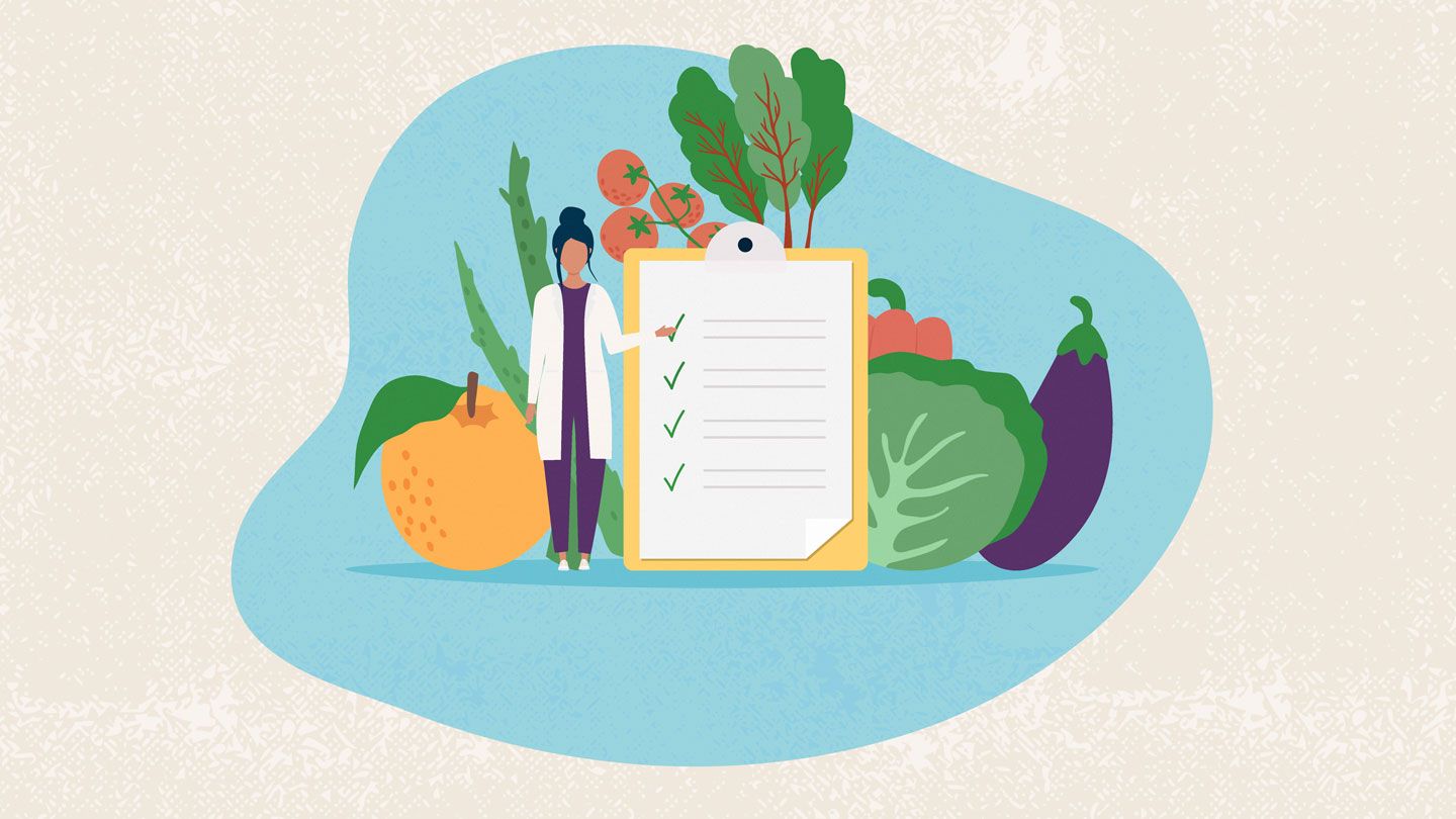 illustration of a dietitian
