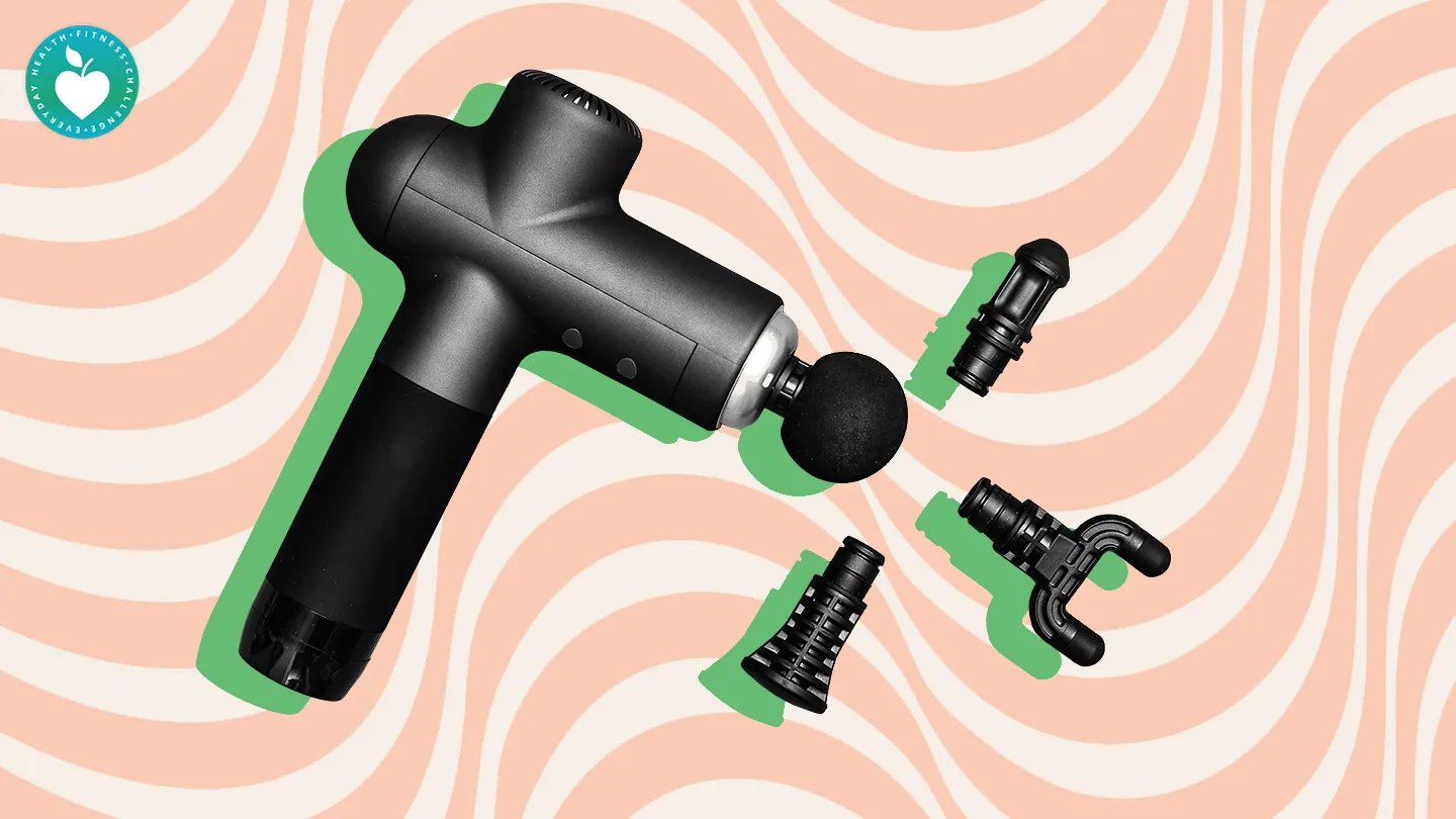 massage gun on coral