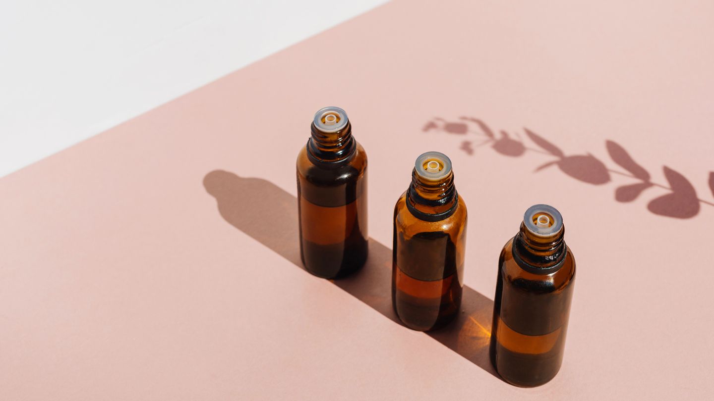 essential oil bottles