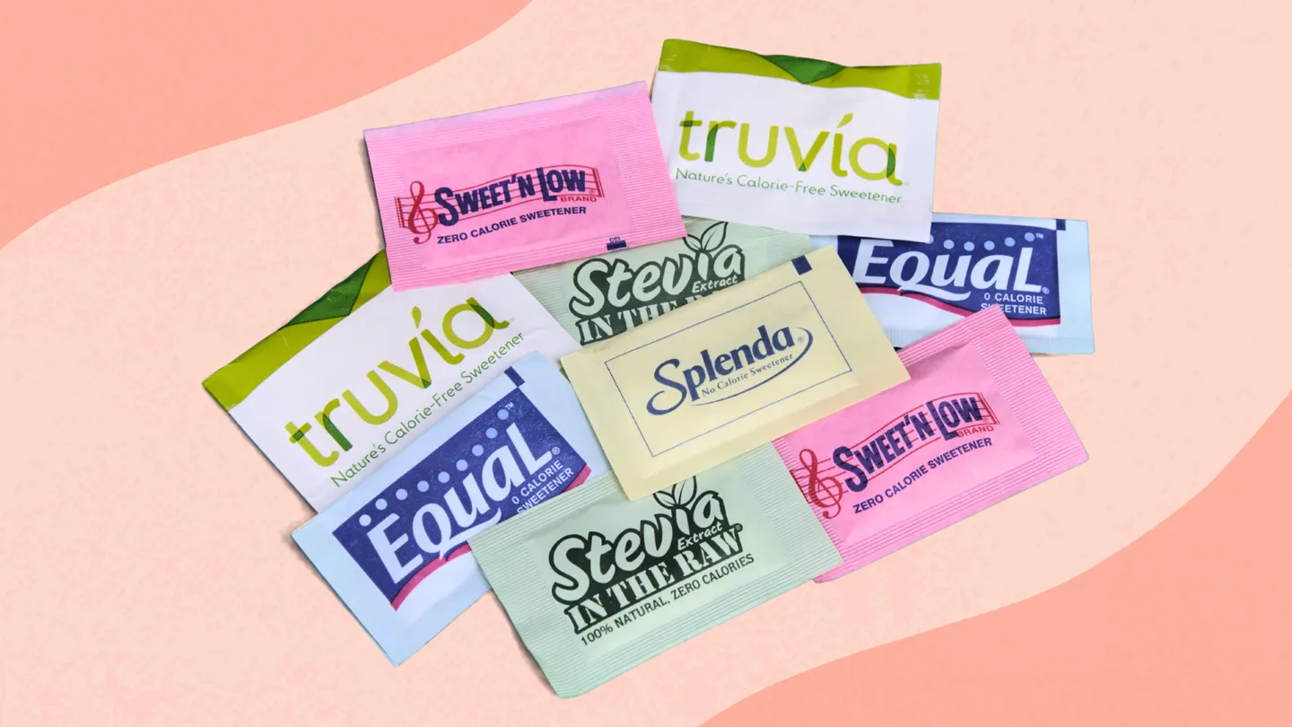 artificial sweeteners and sugar substitutes Sweet'N Low, Truvia, Equal, Splenda, and Stevia in the Raw
