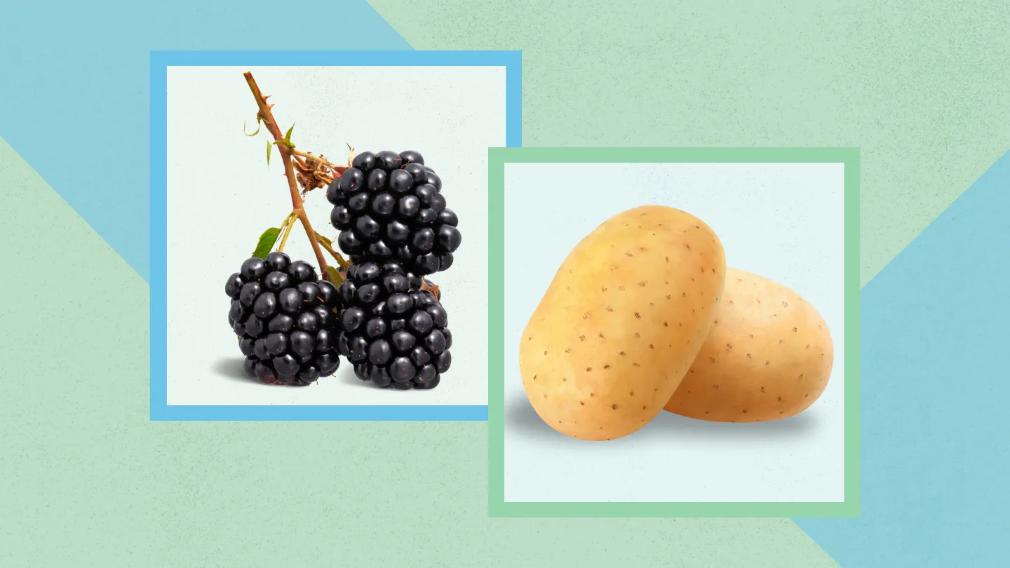 blackberries and potatoes