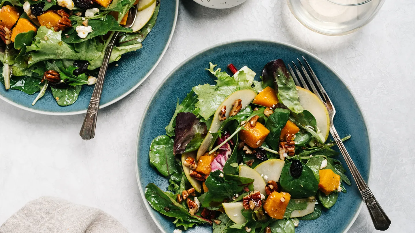 fall foods autumnal salad