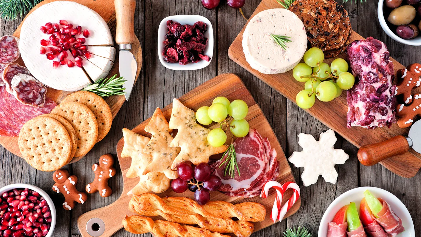 Healthy Holiday graze board