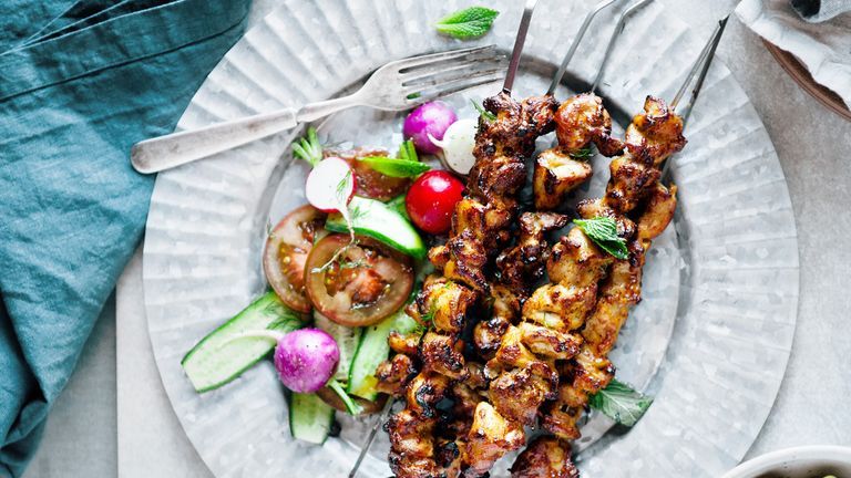 Healthy Chicken Shwarma kebabs