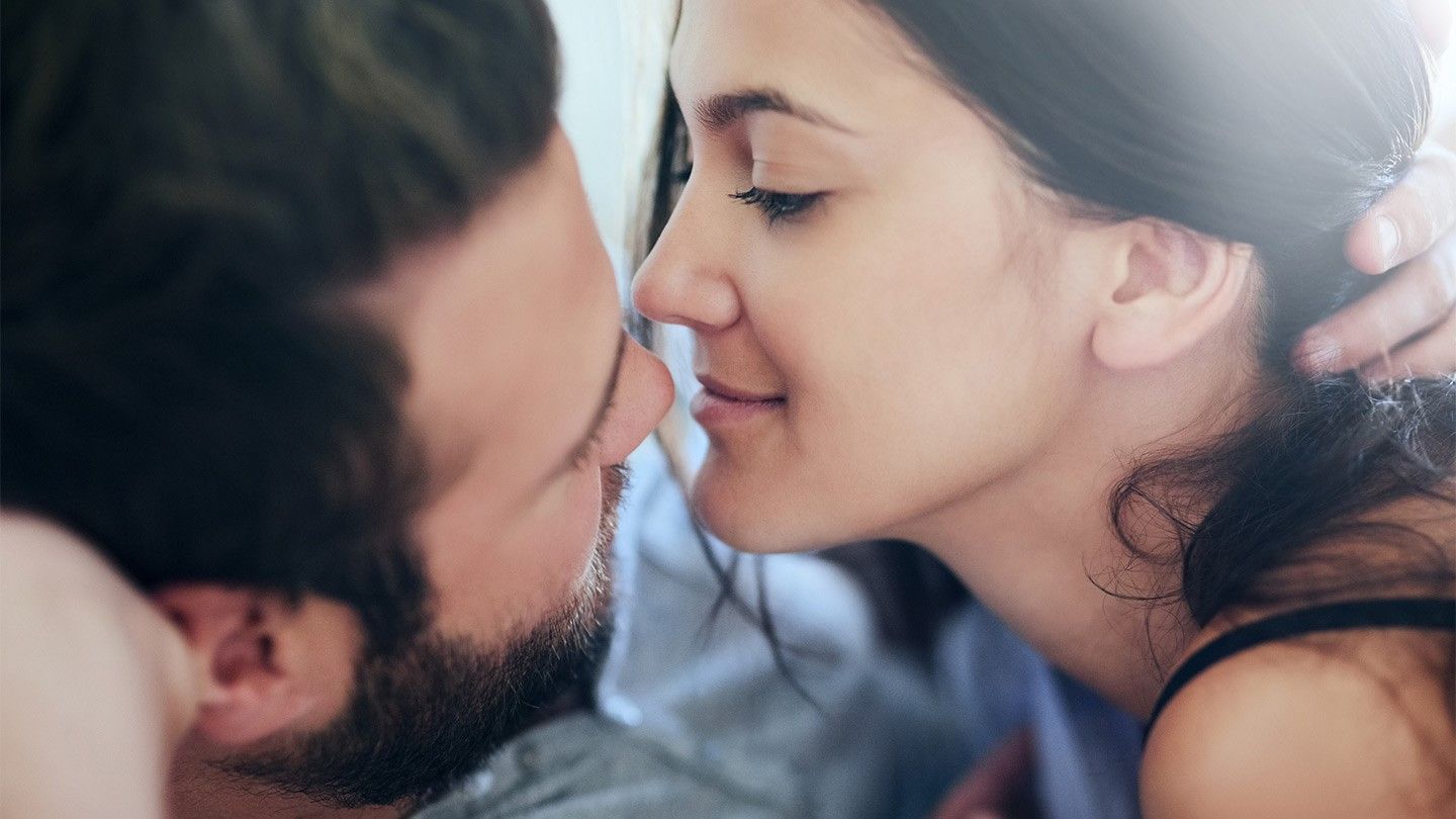 a couple in an intimate embrace