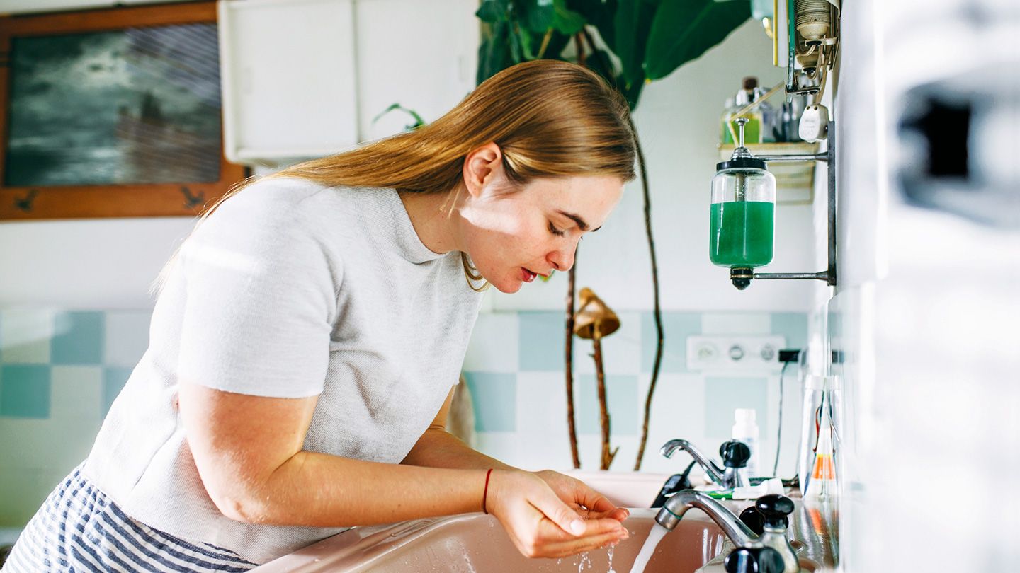 wash your face twice a day