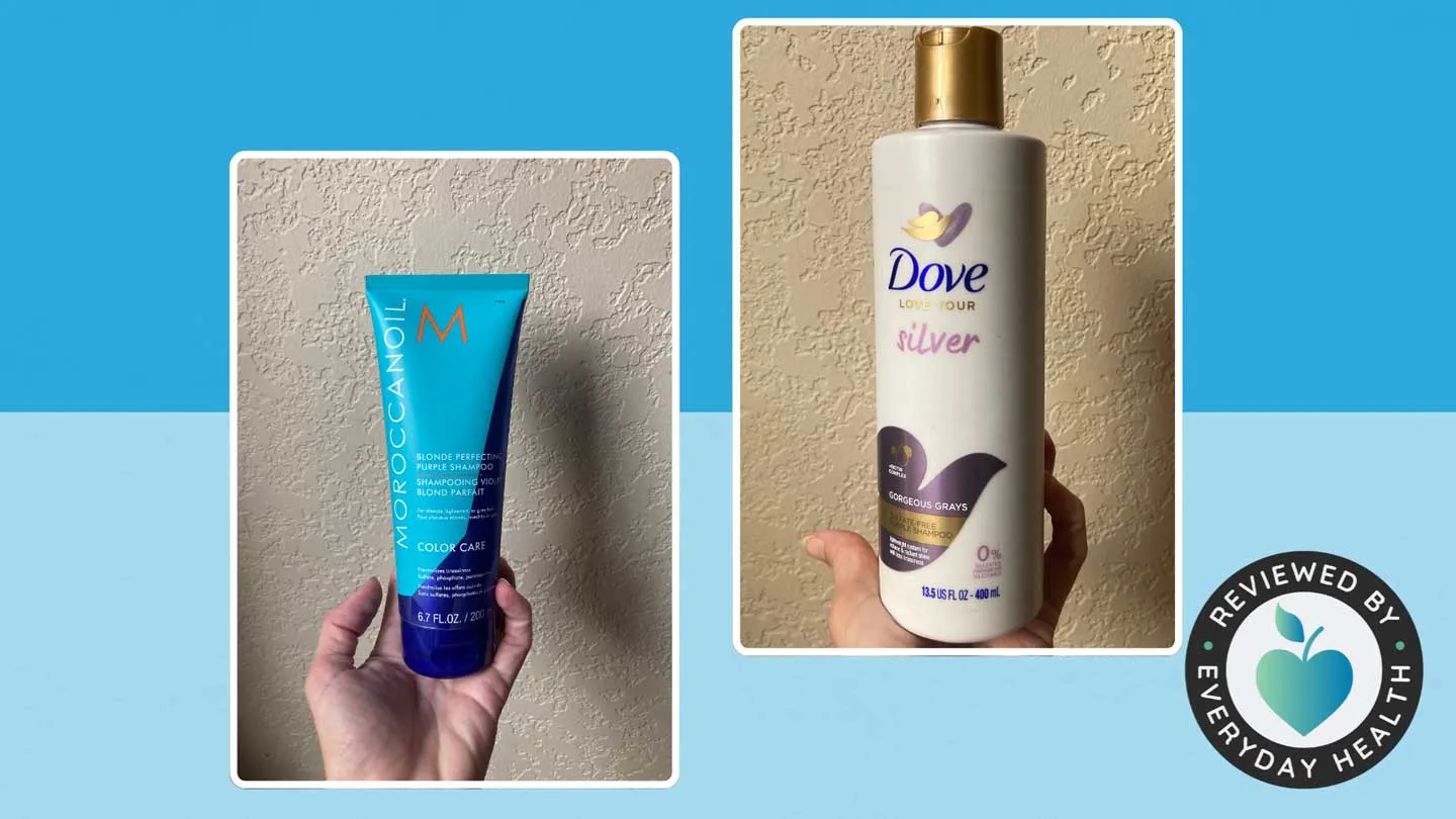 Testing shampoos for grey hair