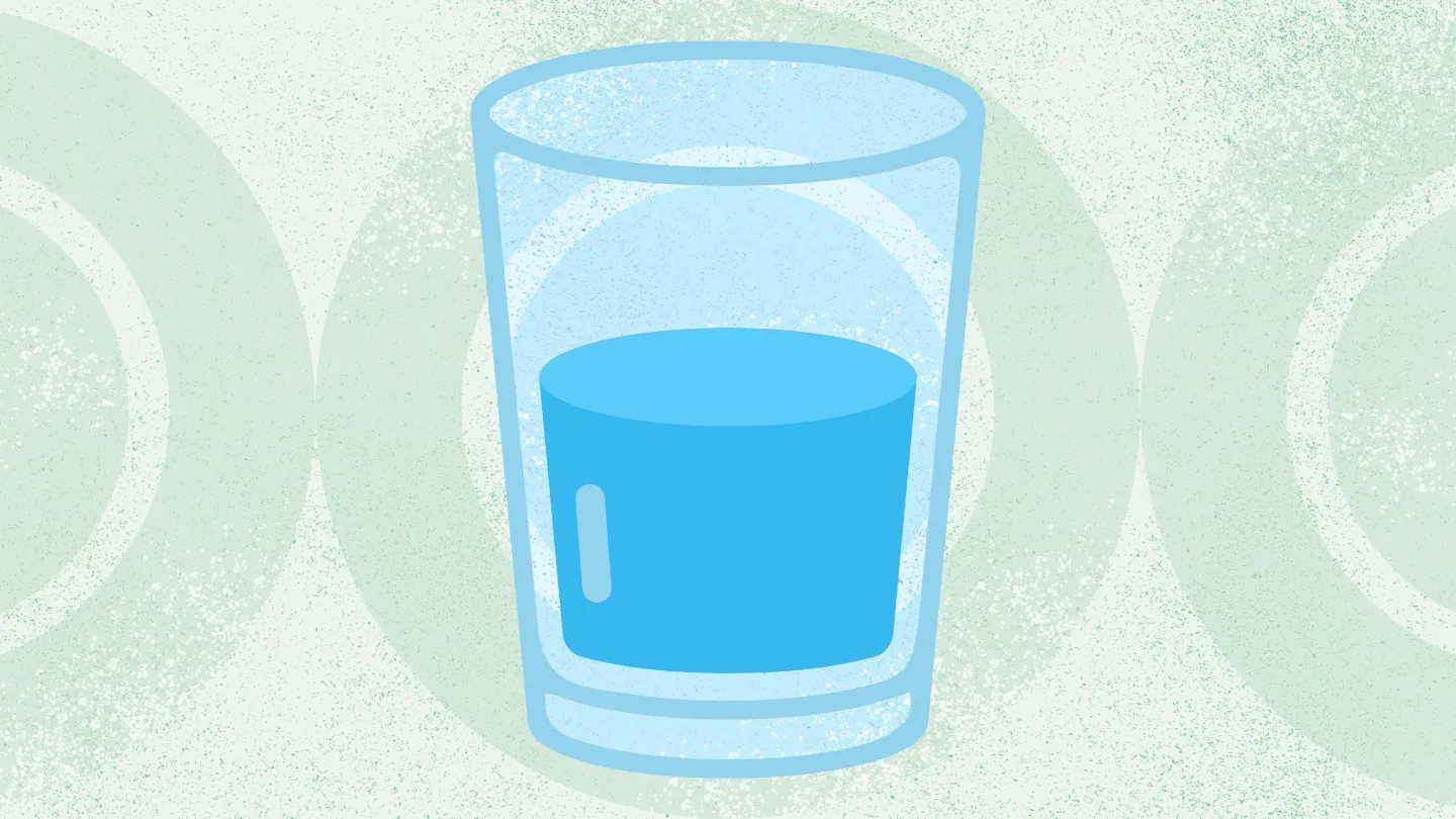 glass of water illustration