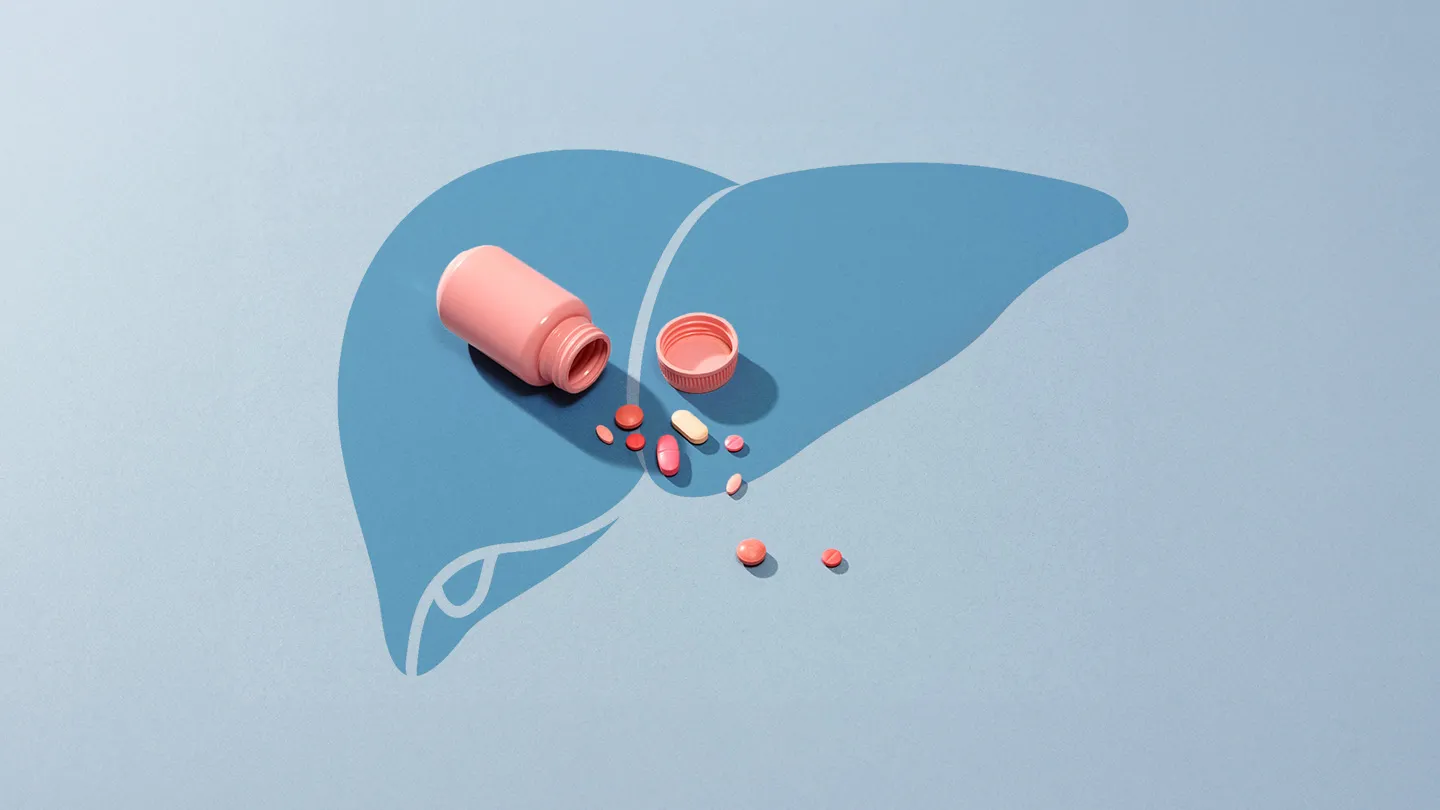 spilled supplements liver shape