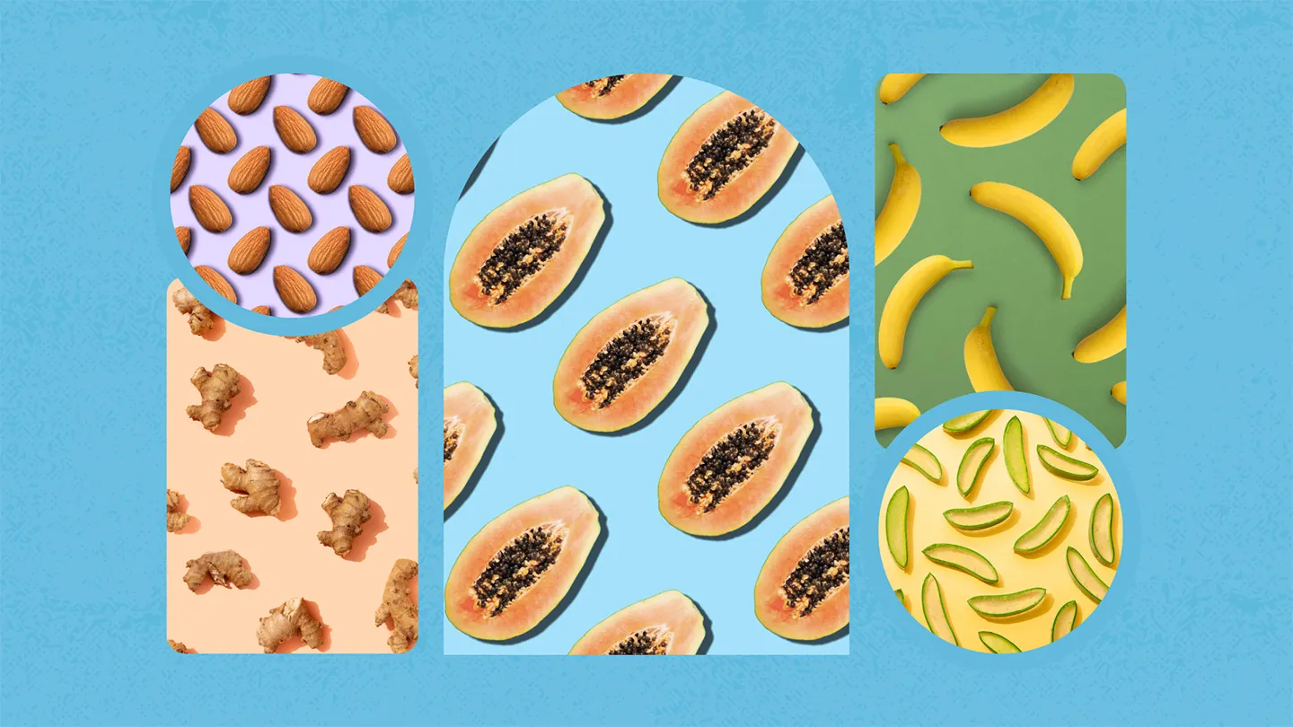 almonds ginger papayas bananas aloe vera