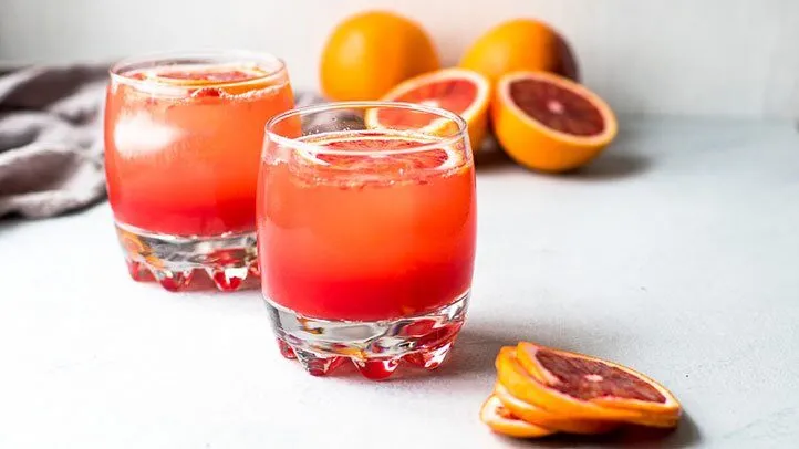 Sparkling Blood Orange Mocktail