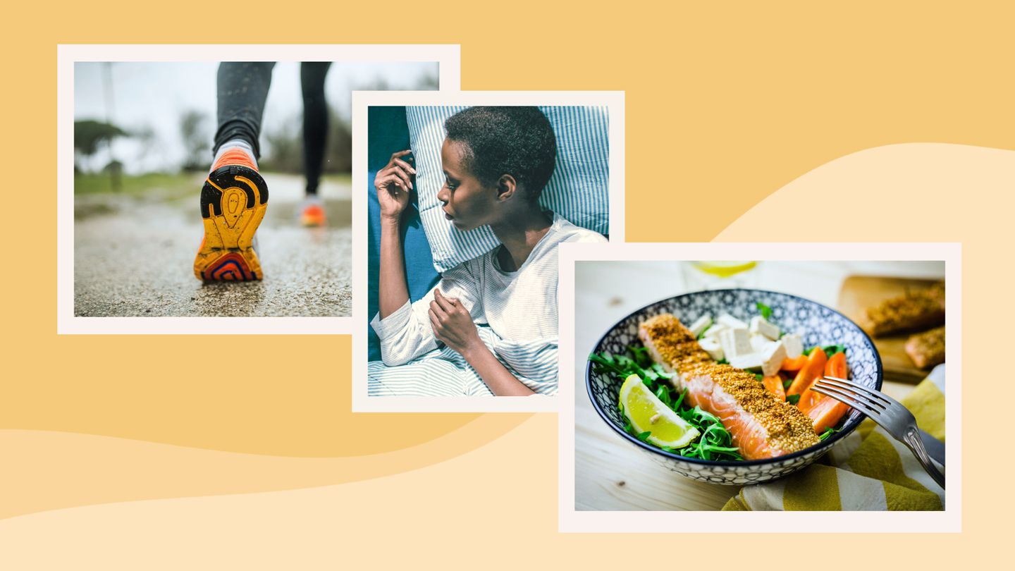 sneakers, woman sleeping, salmon dinner