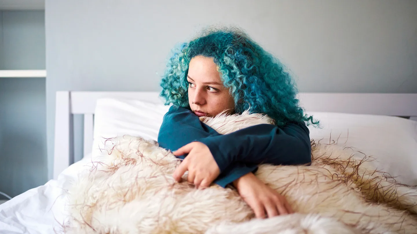 young woman feeling lonely