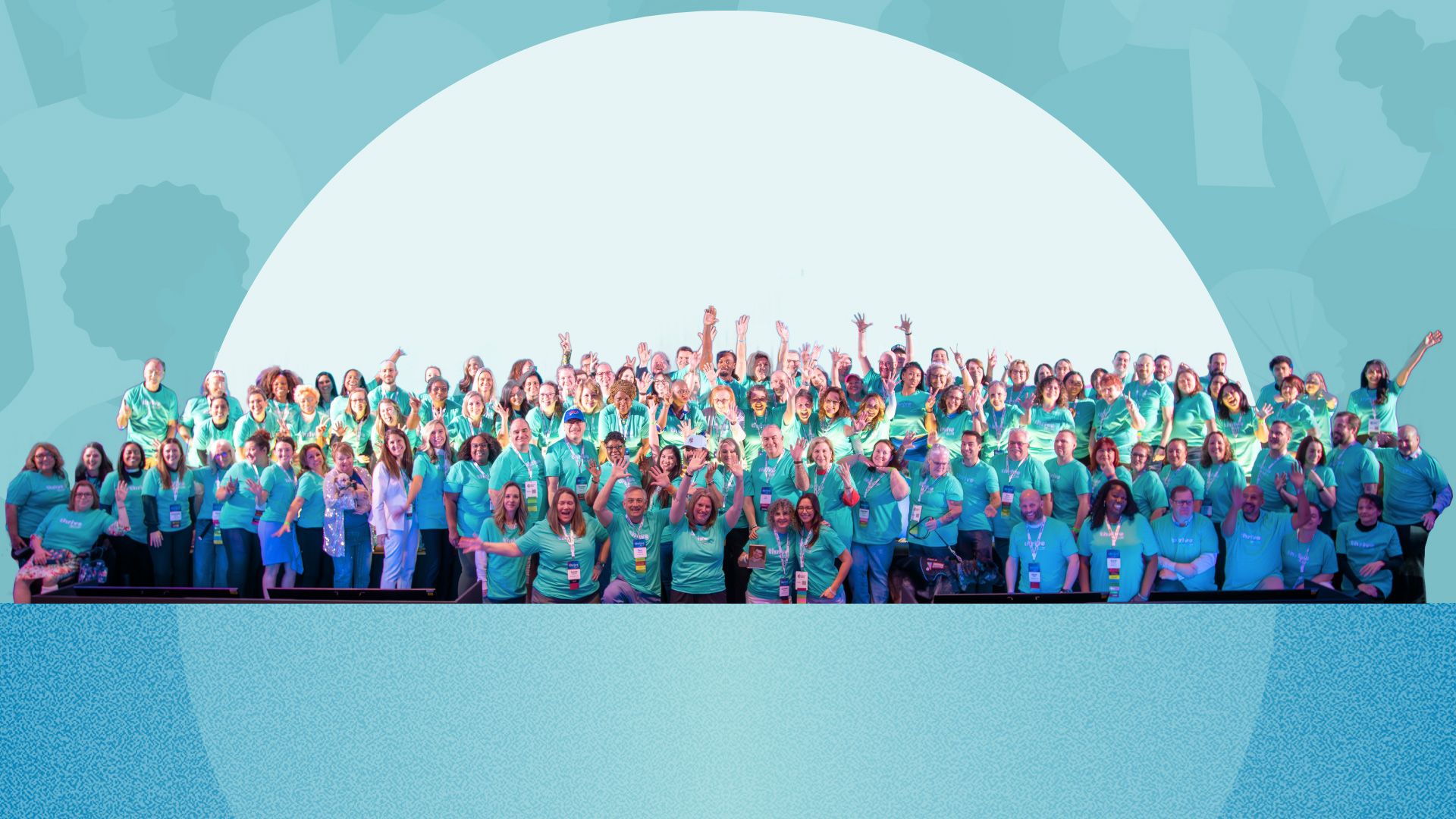 Colorectal Cancer Alliance group of people in matching shirts