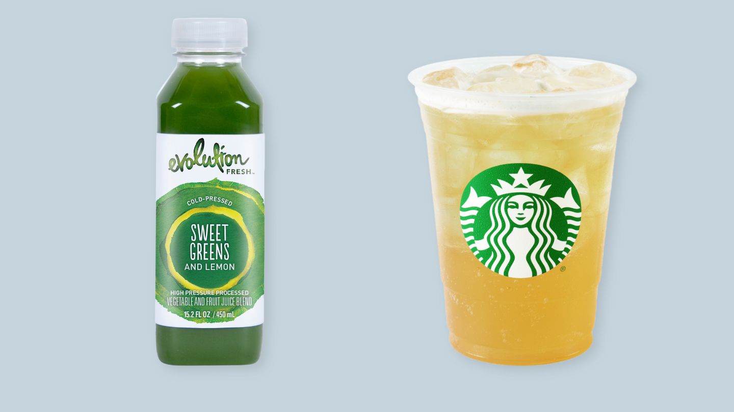 Evolution Fresh Organic Super Fruit Greens and Iced Peach Green Tea