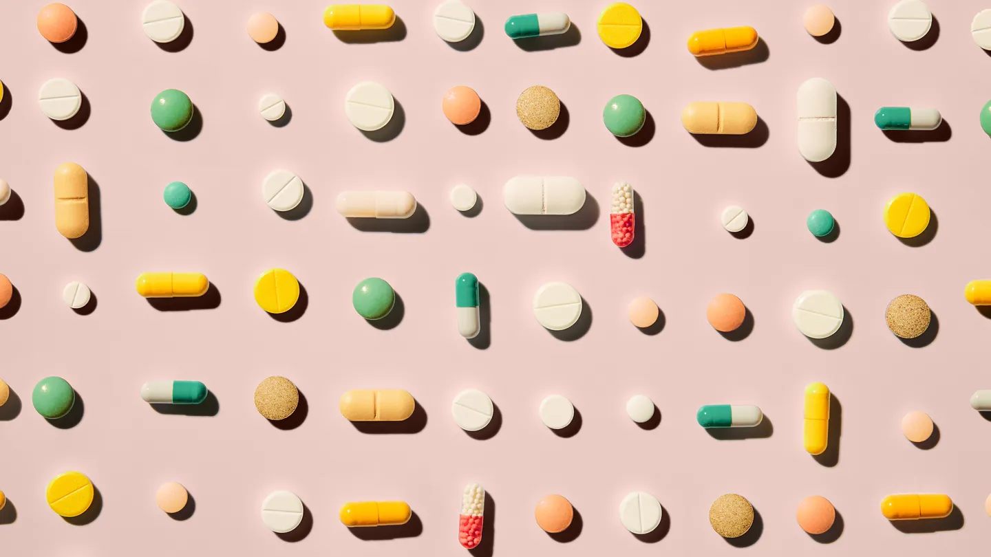 multi-colored pills pattern