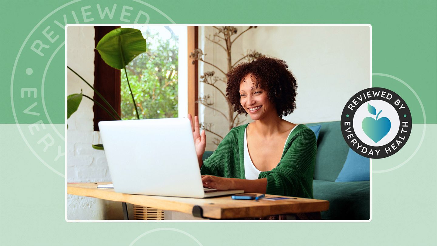 woman in online therapy