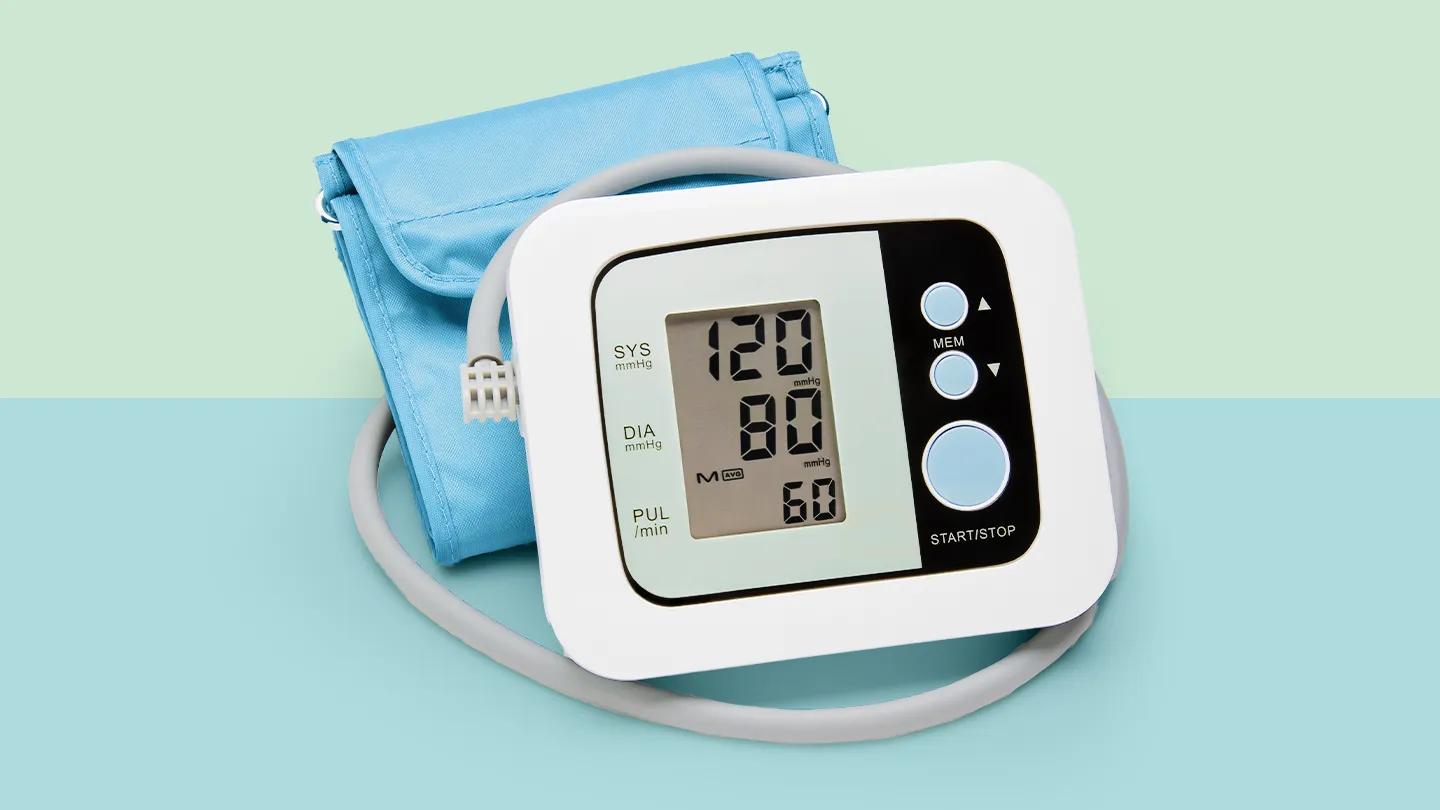 blood pressure machine with numbers