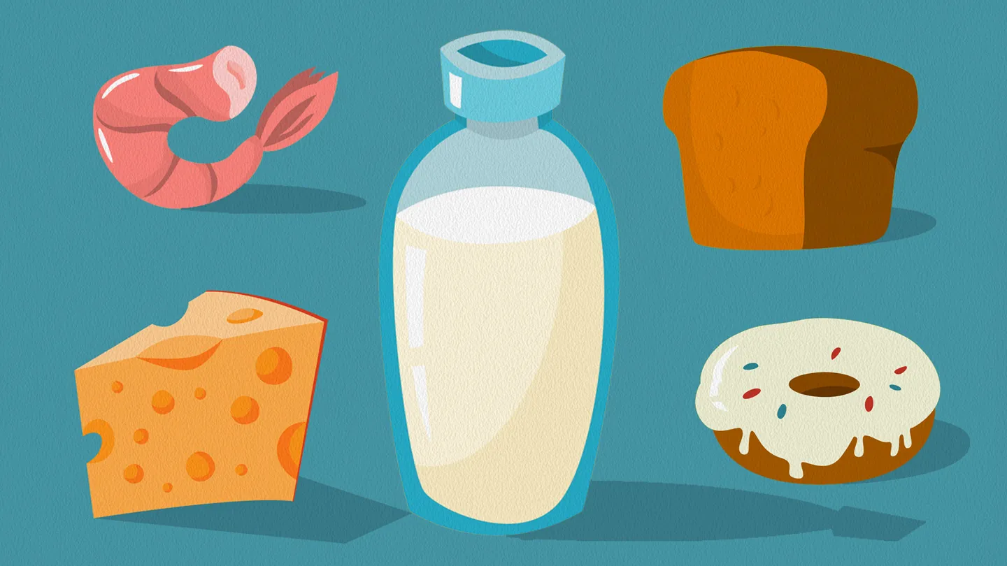 elimination of foods like shellfish, dairy, gluten, sugar