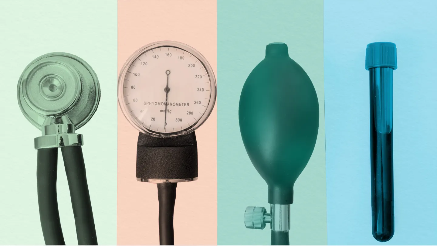 blood pressure and blood sample