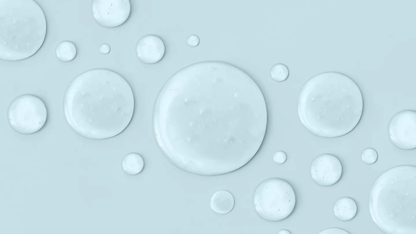 squalene droplets on surface