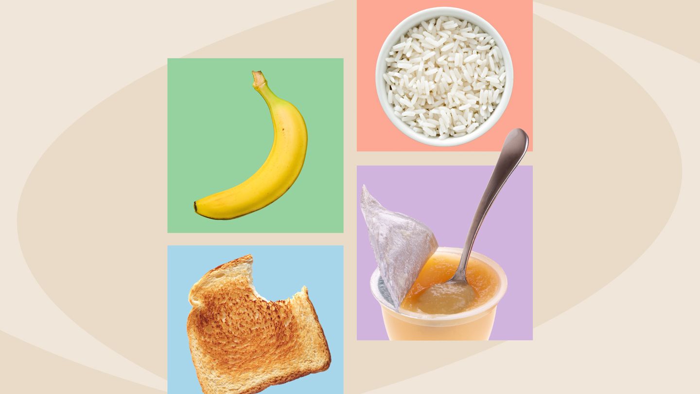 banana, rice, applesauce, toast stands for BRAT diet