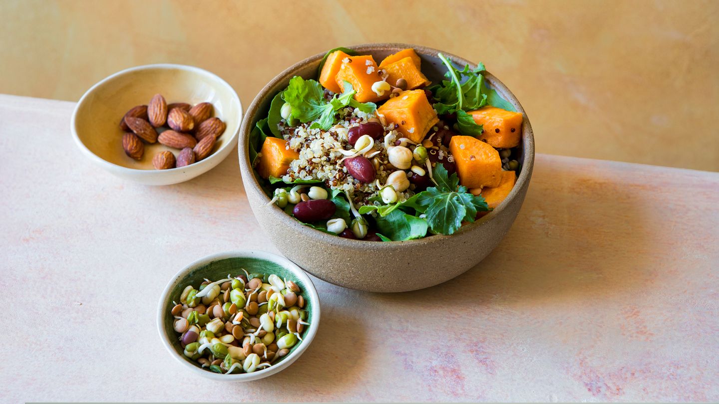 longevity diet quinoa bowl