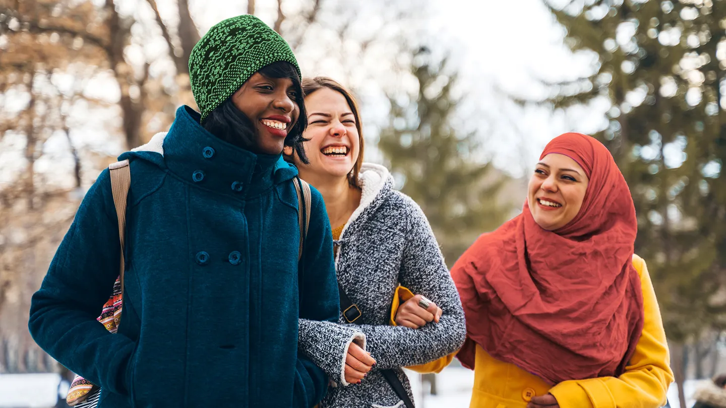 staying in contact with friends can help during winter months
