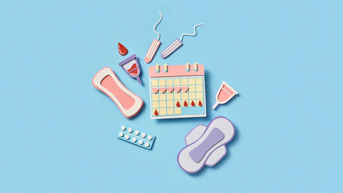menstrual calendar pads tampons diva cup birth control