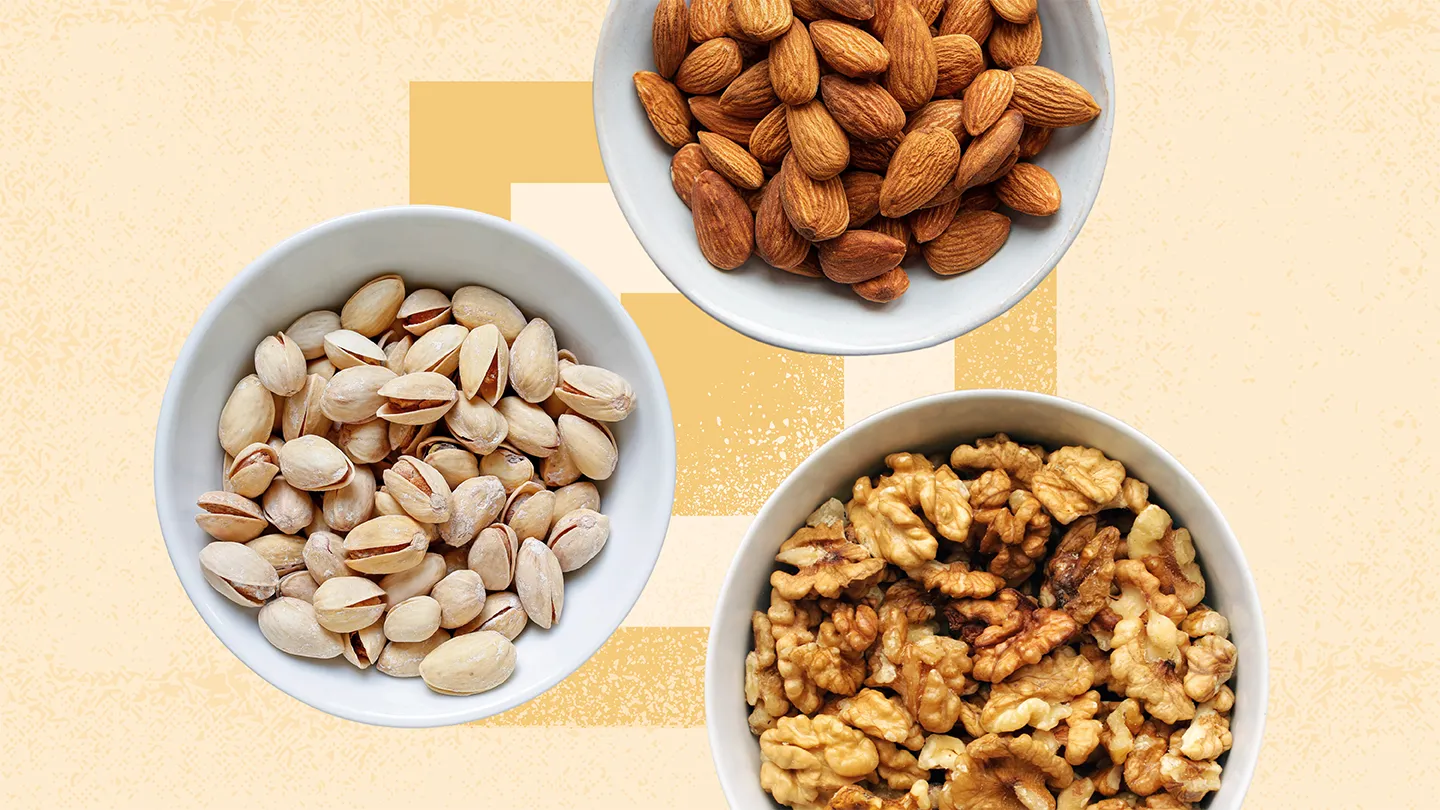 walnuts almonds pistachios